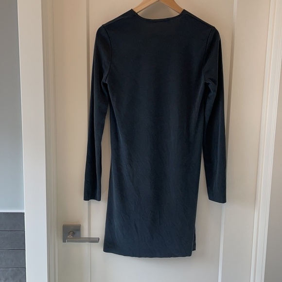 ⭐️HP⭐️SzS ZARA steel grey/blue long sleeve tunic top EUC - Picture 5 of 8